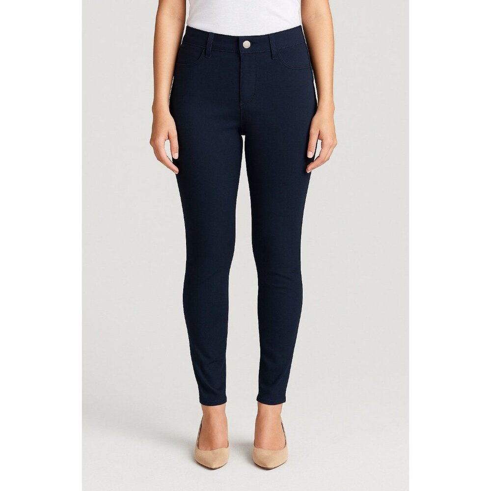 Seven7 Premium Navy Jeggings Size 4 Women’s Pull-On Skinny Pants Stretch Rayon